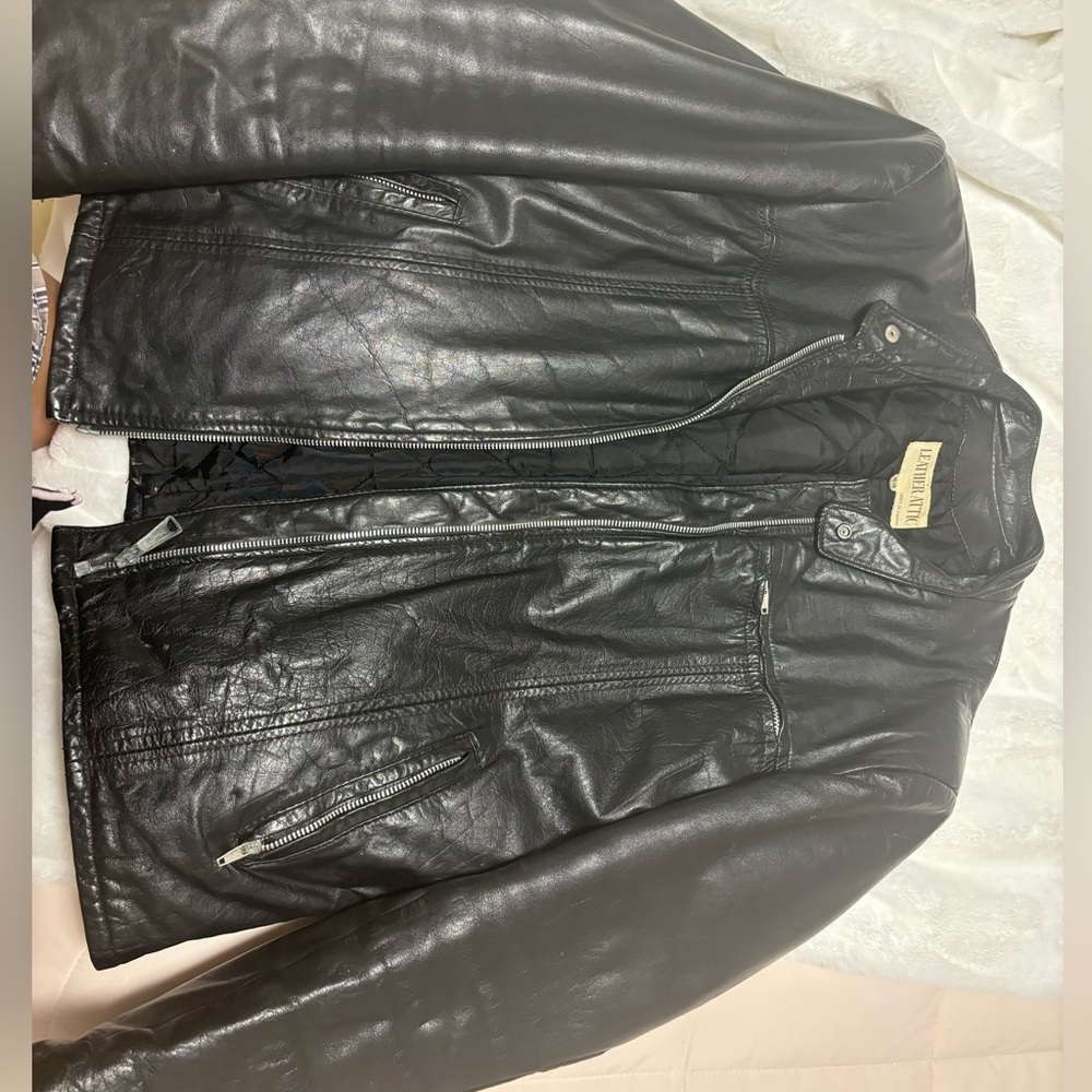 Vintage leather attic jacket from the 1970’s in good condition